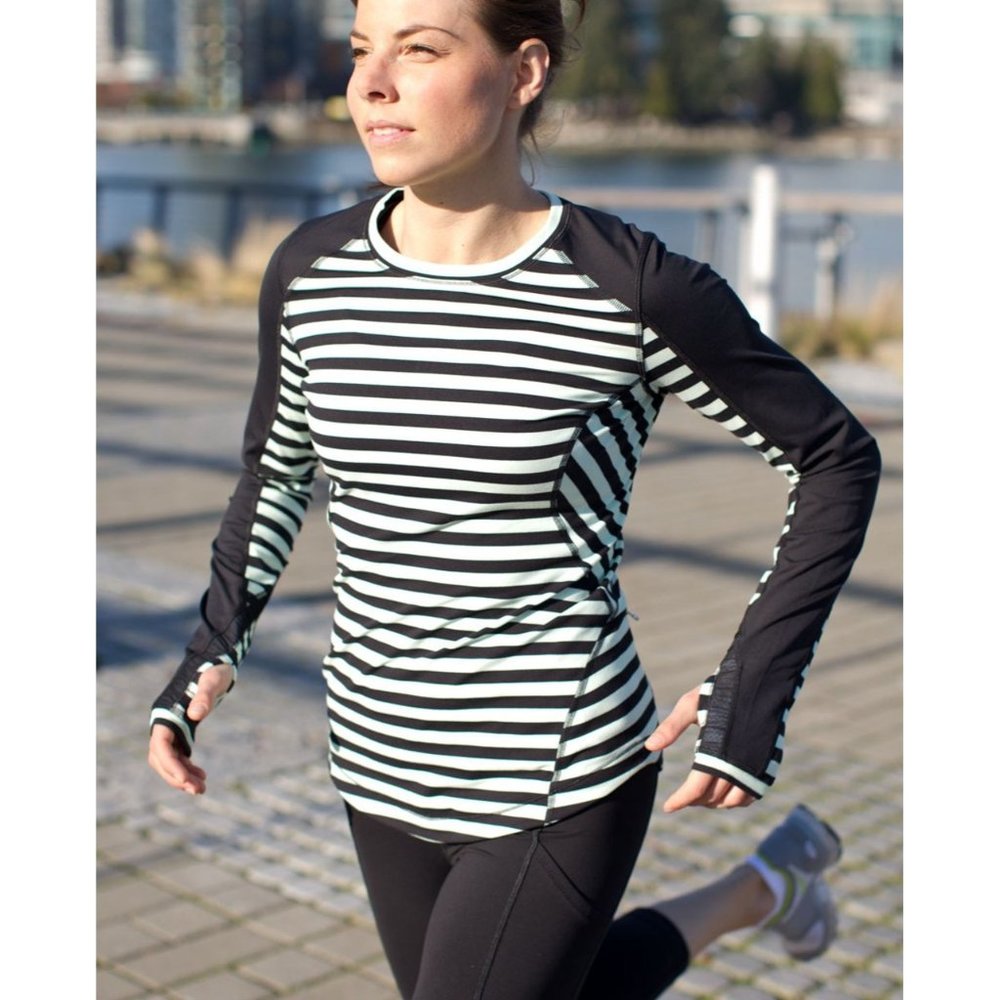 LULULEMON Reflect Stripe Long Sleeve Running Top 4